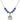 Saint Raphael the Archangel Birthstone Necklace | 3/4 inch | 6mm Beads  Sapphire Sterling Silver