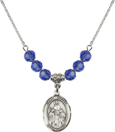 Collar de la piedra natal de Santa Sofía | 3/4 pulgada | Cuentas de 6 mm