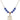 Saint Christopher Birthstone Necklace | 3/4 inch | 6mm Beads  Sapphire 14kt Gold Filled