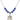 Saint Gertrude of Nivelles Birthstone Necklace | 3/4 inch | 6mm Beads  Sapphire Sterling Silver