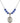 Saint Rachel Birthstone Necklace | 3/4 inch | 6mm Beads  Sapphire Sterling Silver