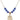 Our Lady of Victory Birthstone Necklace | 3/4 inch | 6mm Beads  Sapphire 14kt Gold Filled