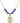 Our Lady of Victory Birthstone Necklace | 3/4 inch | 6mm Beads  Sapphire 14kt Gold Filled