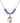 Saint Zoe of Rome Birthstone Necklace | 3/4 inch | 6mm Beads  Sapphire Sterling Silver