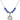 Saint Catherine of Sweden Birthstone Necklace | 3/4 inch | 6mm Beads  Sapphire Sterling Silver