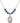 Saint Catherine of Sweden Birthstone Necklace | 3/4 inch | 6mm Beads  Sapphire Sterling Silver