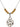 Irish Knot / Claddagh Birthstone Necklace | 1 1/4 inch | 6mm Beads  Topaz Sterling Silver