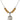 Mater Dolorosa Birthstone Necklace | 3/4 inch | 6mm Beads  Topaz Sterling Silver