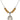 Saint Marie Magdalen Postel Birthstone Necklace | 3/4 inch | 6mm Beads  Topaz Sterling Silver
