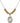 Saint Marie Magdalen Postel Birthstone Necklace | 3/4 inch | 6mm Beads  Topaz Sterling Silver