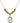 Saint Finnian of Clonard Birthstone Necklace | 3/4 inch | 6mm Beads  Topaz Sterling Silver