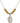 Saint Margaret of Scotland Birthstone Necklace | 3/4 inch | 6mm Beads  Topaz Sterling Silver