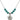 Guardian Angel Birthstone Necklace | 5/8 inch | 6mm Beads  Zircon Sterling Silver