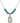 Saint Genevieve Birthstone Necklace | 3/4 inch | 6mm Beads  Zircon Sterling Silver