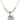 Miraculous Medal Crystal Necklace | 3/4 inch | 6mm Beads   Sterling Silver