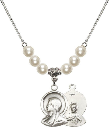 Madonna Madonna Crystal Necklace | 7/8 pulgada | Cuentas de 6 mm | N31-0020