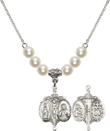 Collar Novena de cristal | 2,22 cm | Cuentas de 6 mm | N31-0021