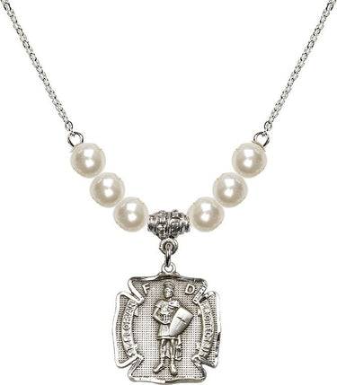 Collar de cristal de San Florián | 1,9 cm | Cuentas de 6 mm | N31-0070
