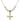 Crucifix Crystal Necklace | 1 inch | 6mm Beads   14kt Gold Filled