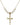 Crucifix Crystal Necklace | 1 inch | 6mm Beads   14kt Gold Filled