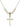 Nail Cross Crystal Necklace | 1 1/8 inch | 6mm Beads   14kt Gold Filled