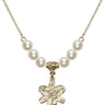 Chastity Crystal Necklace | 5/8 inch | 6mm Beads   14kt Gold Filled