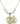 Saint Christopher Crystal Necklace | 7/8 inch | 6mm Beads   14kt Gold Filled