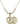 Saint Christopher Crystal Necklace | 7/8 inch | 6mm Beads   14kt Gold Filled