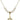 Fleur de Lis Crystal Necklace | 3/4 inch | 6mm Beads   14kt Gold Filled