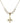 Fleur de Lis Crystal Necklace | 3/4 inch | 6mm Beads   14kt Gold Filled
