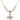 Crucifix Crystal Necklace | 1 inch | 6mm Beads   14kt Gold Filled