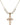 Crucifix Crystal Necklace | 1 inch | 6mm Beads   14kt Gold Filled