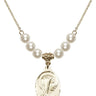 Sorrowful Mother Crystal Necklace | 7/8 inch | 6mm Beads   14kt Gold Filled