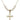 Crucifix Crystal Necklace | 1 1/8 inch | 6mm Beads   14kt Gold Filled