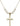 Crucifix Crystal Necklace | 1 1/8 inch | 6mm Beads   14kt Gold Filled