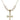 Crucifix Crystal Necklace | 1 1/8 inch | 6mm Beads   14kt Gold Filled