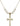 Crucifix Crystal Necklace | 1 1/8 inch | 6mm Beads   14kt Gold Filled