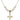Crucifix Crystal Necklace | 1 1/8 inch | 6mm Beads   14kt Gold Filled