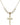 Crucifix Crystal Necklace | 1 1/8 inch | 6mm Beads   14kt Gold Filled
