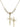 St. Benedict Crucifix Crystal Necklace | 1 1/8 inch | 6mm Beads   14kt Gold Filled