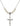 Crucifix Crystal Necklace | 1 1/8 inch | 6mm Beads | N31-0651GF