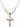 Crucifix Crystal Necklace | 1 1/4 inch | 6mm Beads   14kt Gold Filled
