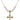 Crucifix Crystal Necklace | 1 inch | 6mm Beads   14kt Gold Filled