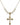 Crucifix Crystal Necklace | 1 inch | 6mm Beads   14kt Gold Filled