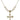Crucifix Crystal Necklace | 1 1/8 inch | 6mm Beads   14kt Gold Filled