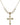 Crucifix Crystal Necklace | 1 1/8 inch | 6mm Beads   14kt Gold Filled
