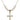 Crucifix Crystal Necklace | 1 1/8 inch | 6mm Beads   14kt Gold Filled