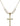 Crucifix Crystal Necklace | 1 1/8 inch | 6mm Beads   14kt Gold Filled