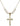 Crucifix Crystal Necklace | 1 1/8 inch | 6mm Beads   14kt Gold Filled