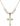 Cross Crystal Necklace | 1 1/8 inch | 6mm Beads   14kt Gold Filled